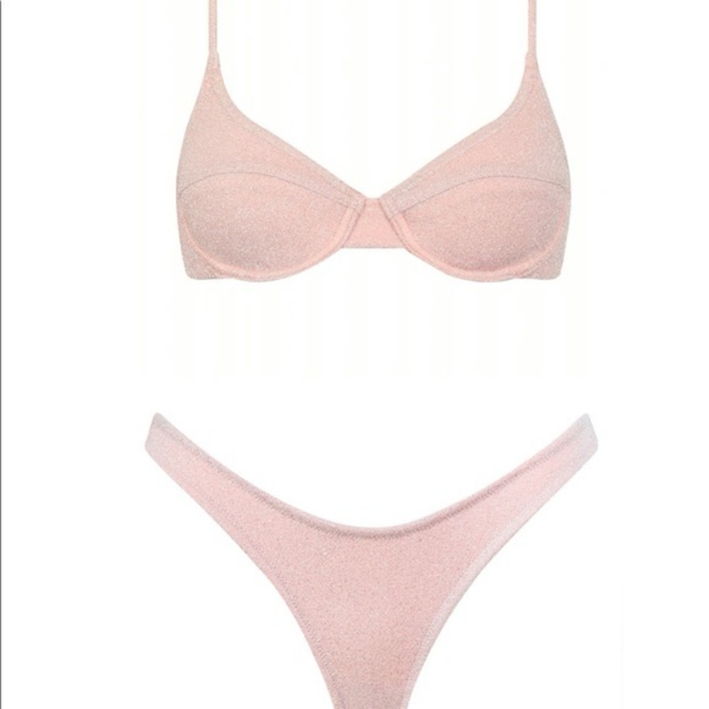 triangl swimwear Pink Shimmer Bikini Set